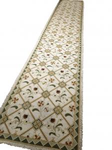 Tappeto Arraiolos portoghese vecchio 85 x 471 cm